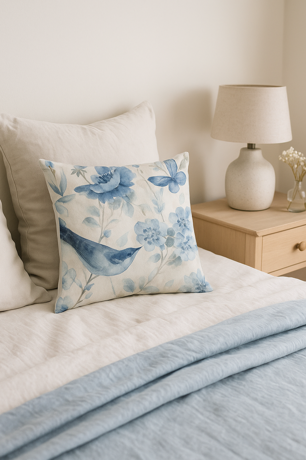 housse de coussin ginkgo feuilles motif floral pour salon chambre