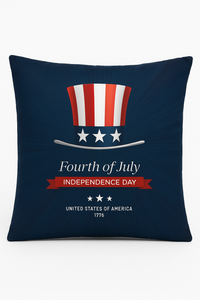 housse de coussin imprimée love usa pour le jour de l'indépendance