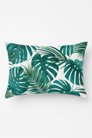 housse de coussin imprimée motif fleurs tropicales 30x50 cm