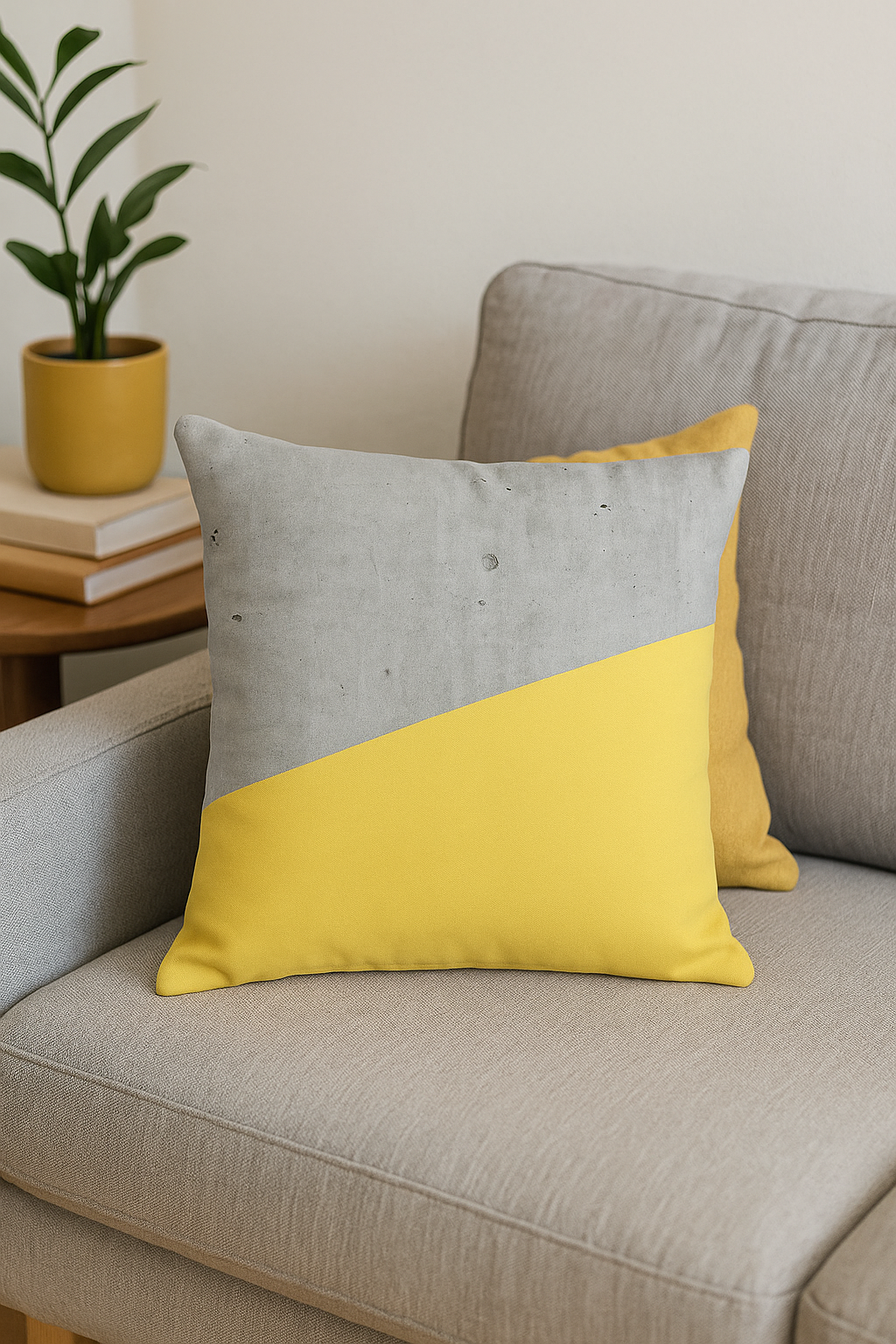 housse de coussin jaune avec motif tournesol créatif 45x45 cm