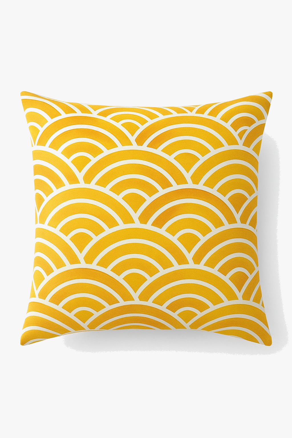 housse de coussin jaune carrée pour décoration intérieure