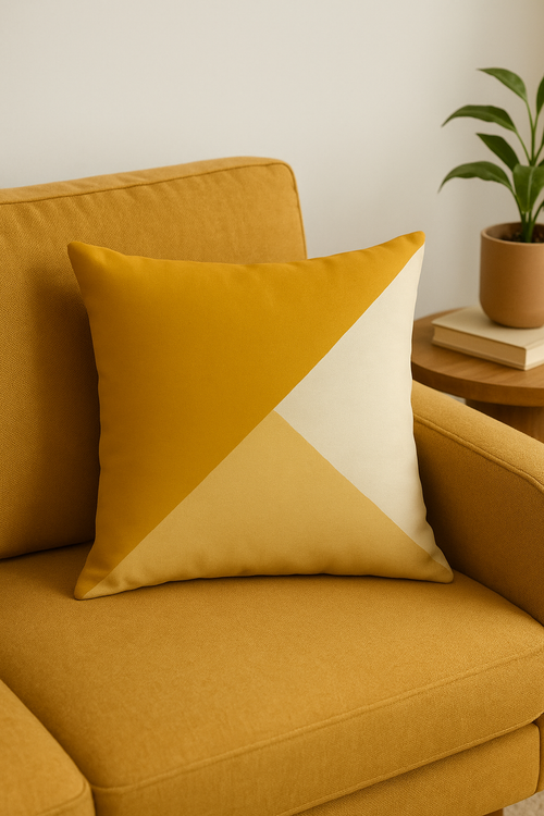 housse de coussin jaune motif tournesol créatif 45x45 cm