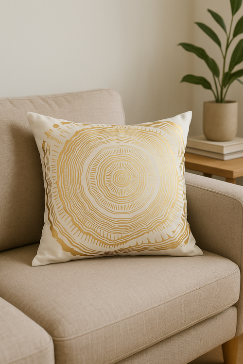 housse de coussin moderne motif géométrique feuille décorative
