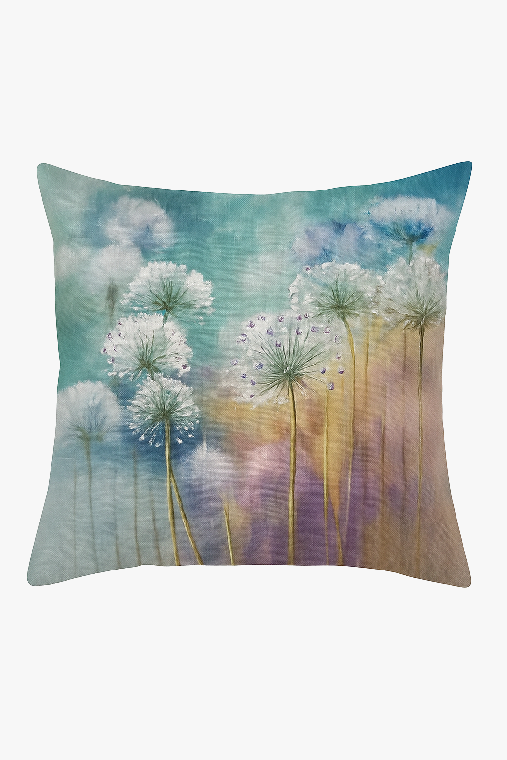 housse de coussin motif floral ginkgo pour décoration intérieure