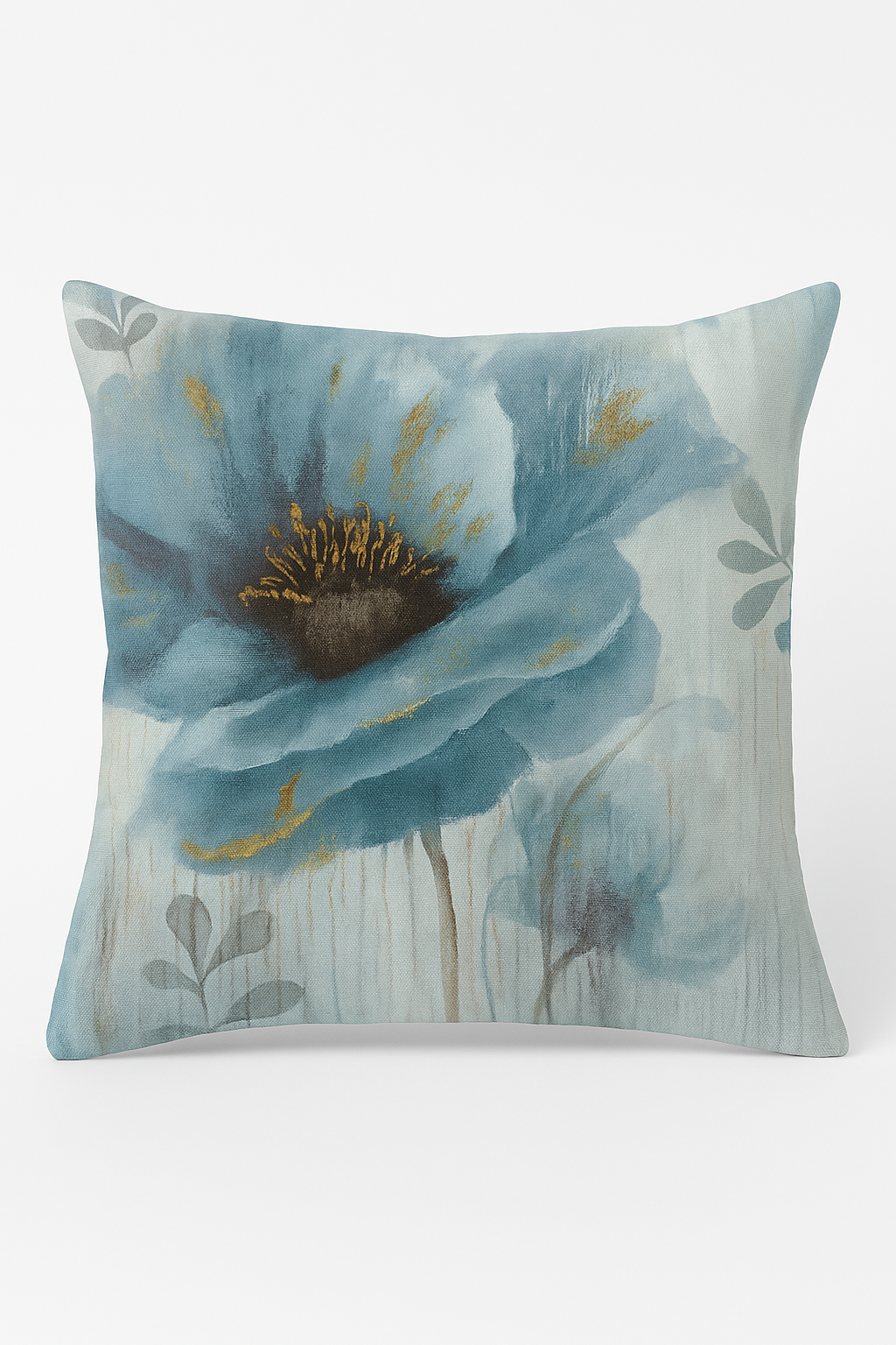 housse de coussin motif floral ginkgo pour salon et chambre