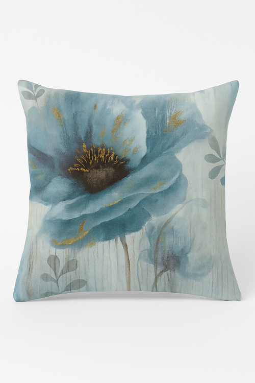 housse de coussin motif floral ginkgo pour salon et chambre