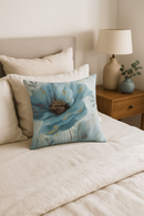 housse de coussin motif floral ginkgo pour salon et chambre