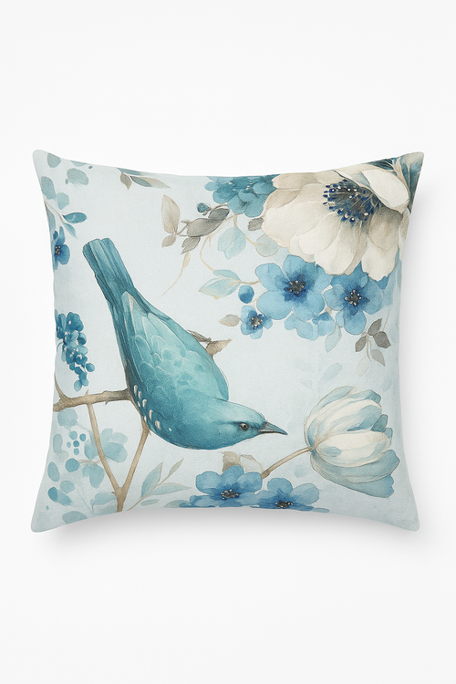 housse de coussin motif floral ginkgo pour salon et chambre