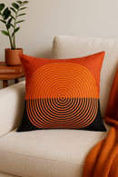 housse de coussin nordique abstraite pour salon élégant