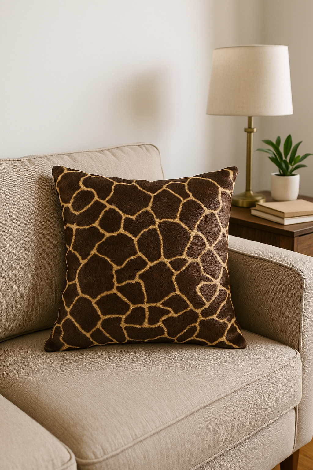 housse de coussin personnalisée motif léopard peluche douce 35 à 60 cm