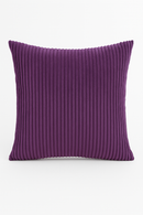 housse de coussin rayée en velours côtelé personnalisée grande taille