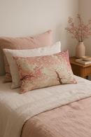 housse de coussin rectangulaire à motif de fleurs tropicales 30x50 cm