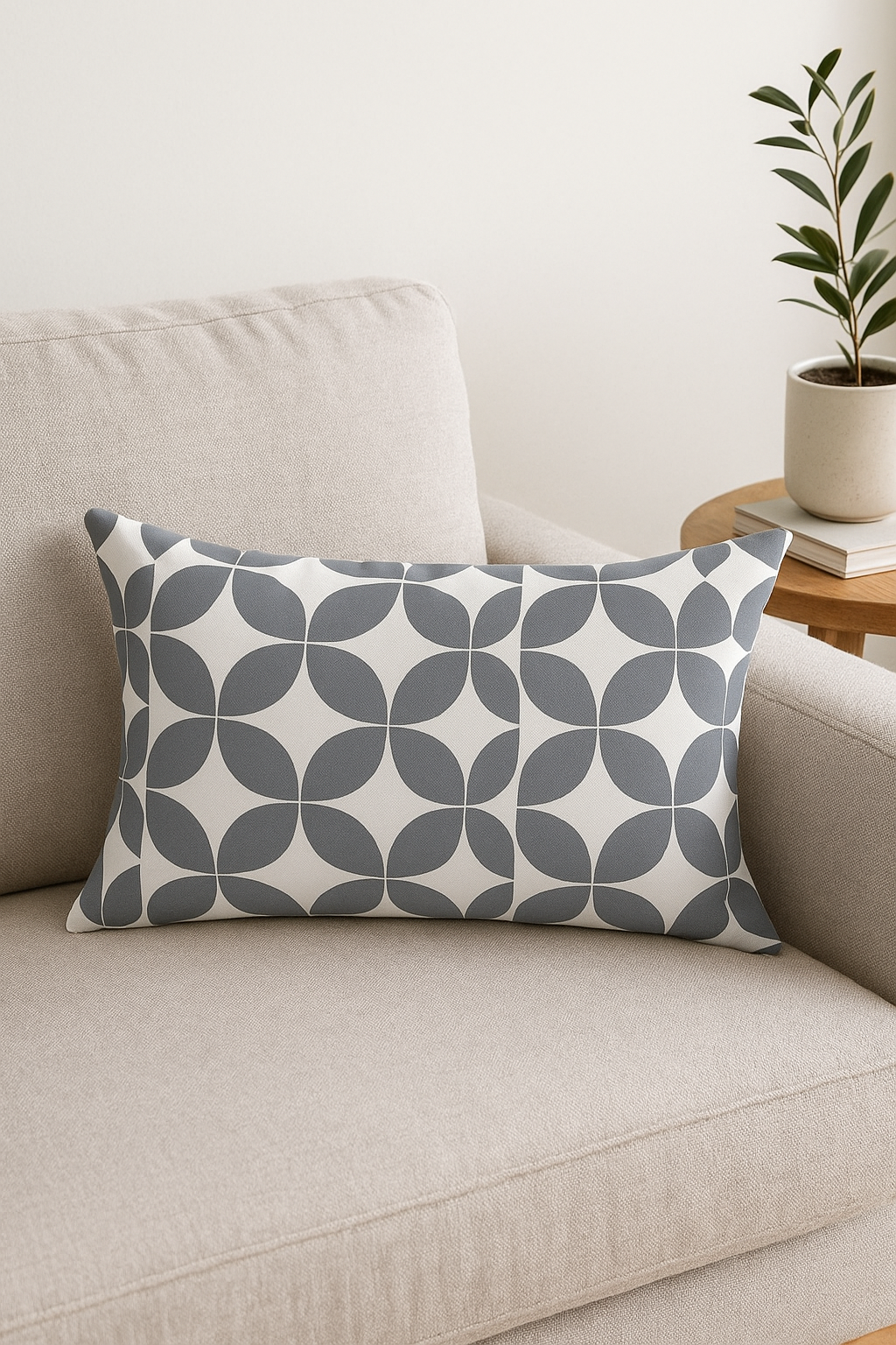 housse de coussin rectangulaire à motif géométrique coloré 30 x 50 cm