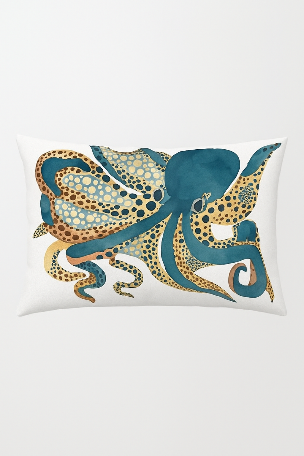 housse de coussin rectangulaire à rayures aquarelle chinoises 30 x 50 cm