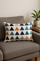 housse de coussin rectangulaire géométrique nordique colorée 30x50 cm
