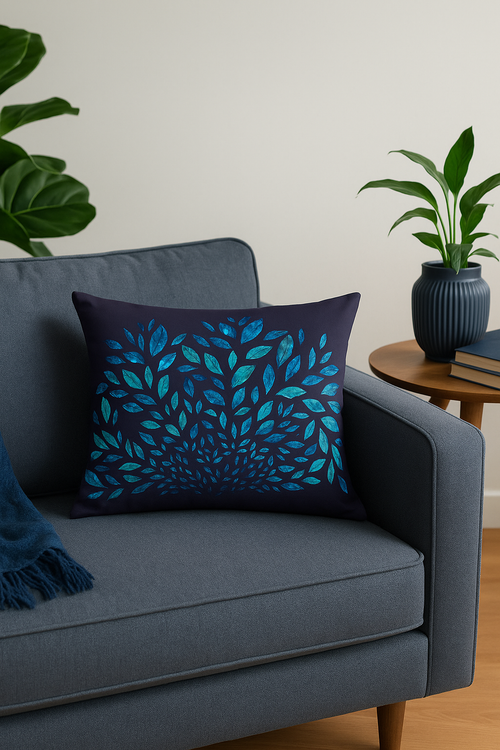 housse de coussin rectangulaire motif fleurs tropicales 30 x 50 cm
