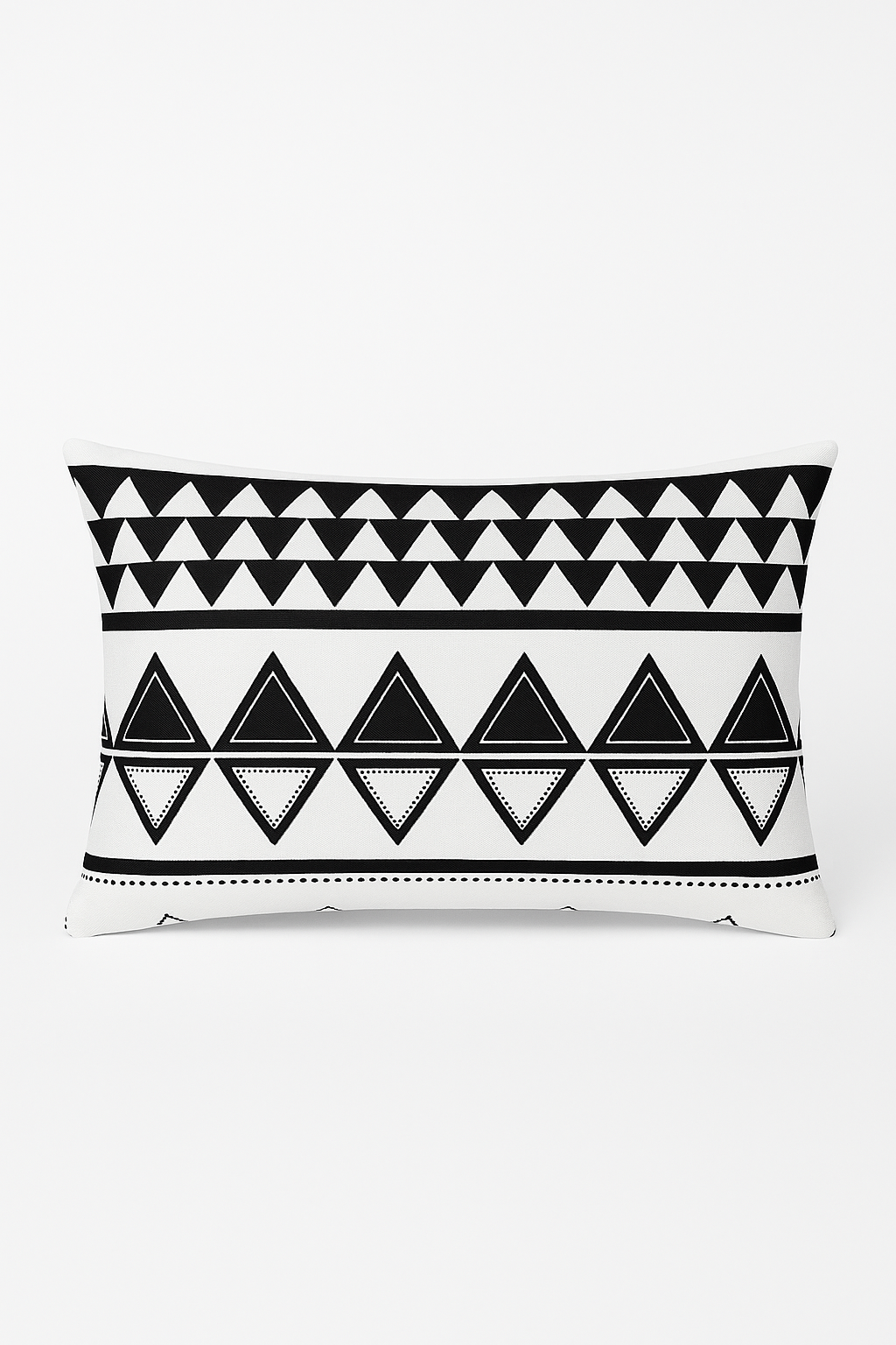 housse de coussin rectangulaire motif géométrique coloré 30 x 50 cm