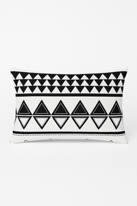 housse de coussin rectangulaire motif géométrique coloré 30 x 50 cm