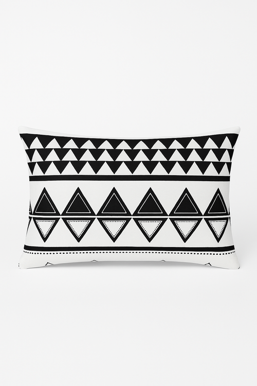housse de coussin rectangulaire motif géométrique coloré 30 x 50 cm