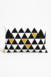 housse de coussin rectangulaire motif géométrique nordique coloré 30x50 cm