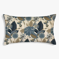 housse de coussin rectangulaire motifs feuilles de tournesol décoratif