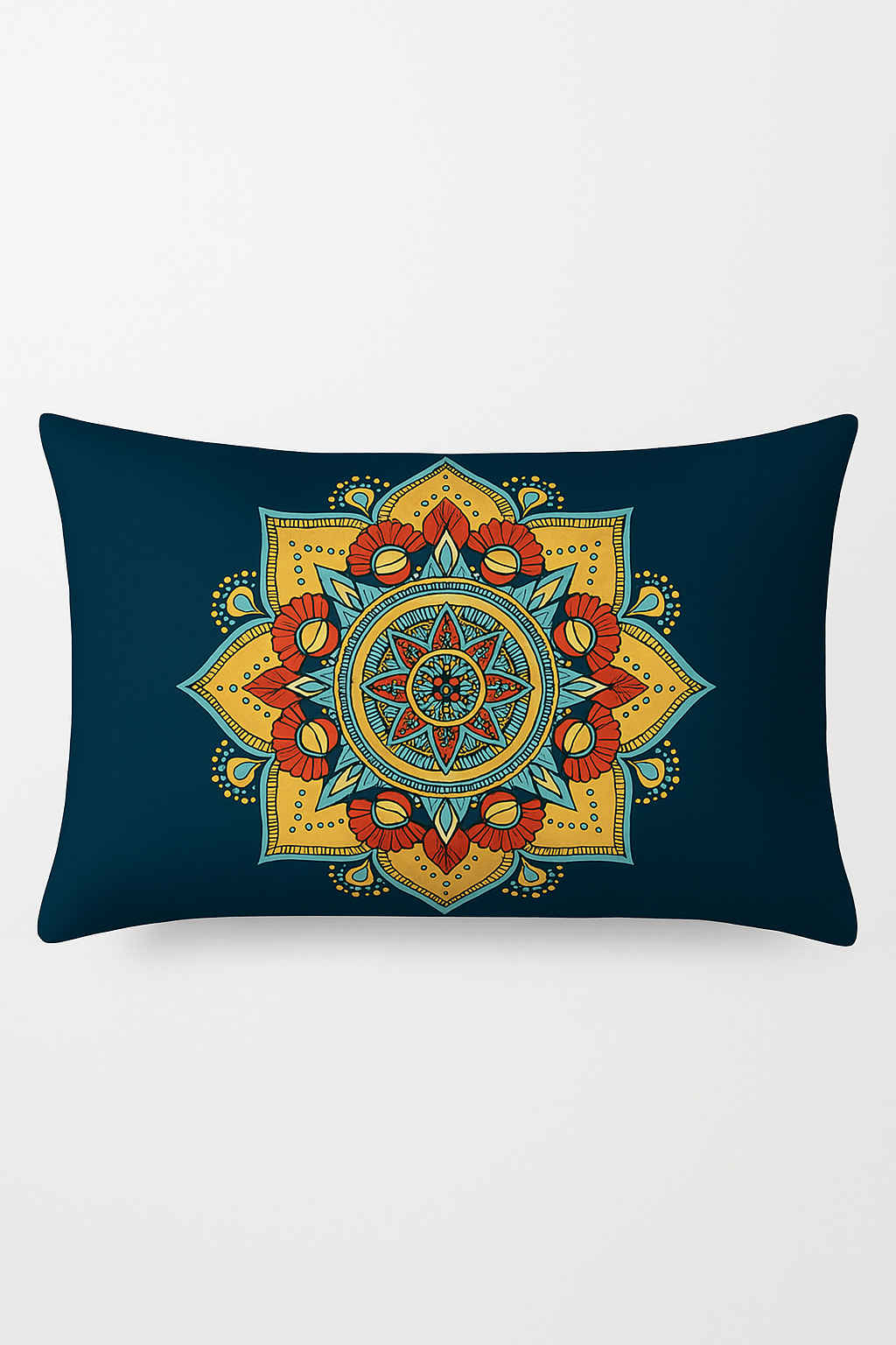 housse de coussin rectangulaire vintage motif mandala élégant