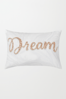 housse de coussin rose motif géométrique tendance décorative pour la maison