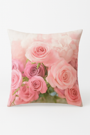 housse de coussin rose motif nordique pour décoration élégante