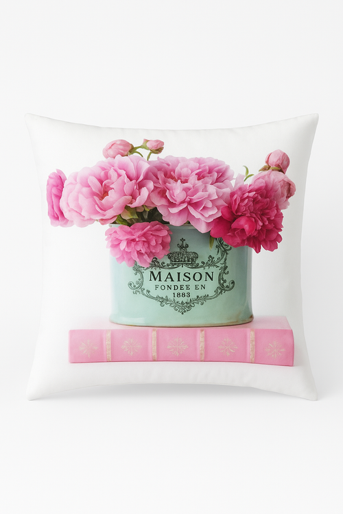 housse de coussin rose style nordique pour canapé lit mariage