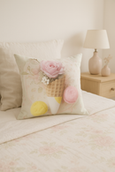 housse de coussin rose style nordique pour décoration élégante