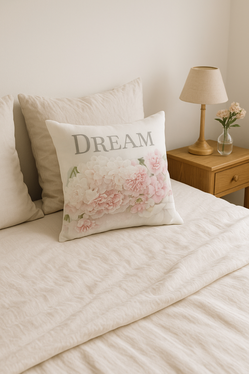 housse de coussin rose style nordique pour décoration intérieure