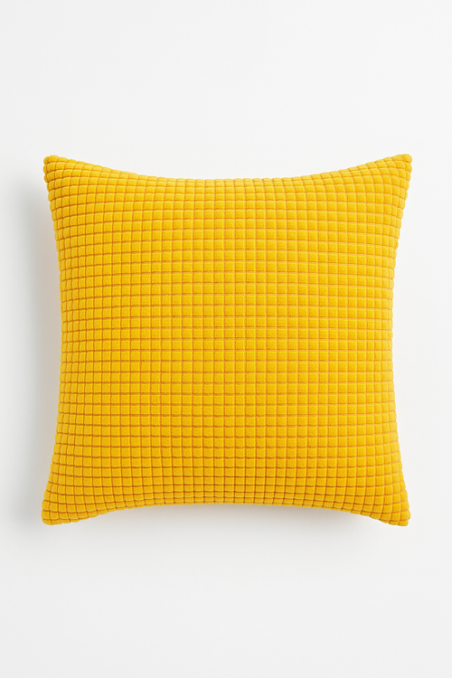 housse de coussin velours côtelé grain de maïs décoratif 35 à 70 cm