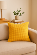 housse de coussin velours côtelé grain de maïs décoratif 35 à 70 cm