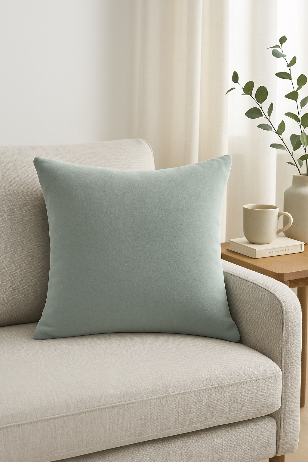 housse de coussin velours doux personnalisable en 25 couleurs - vue 3 sur 2