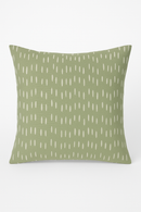 housse de coussin verte géométrique abstraite pour canapé