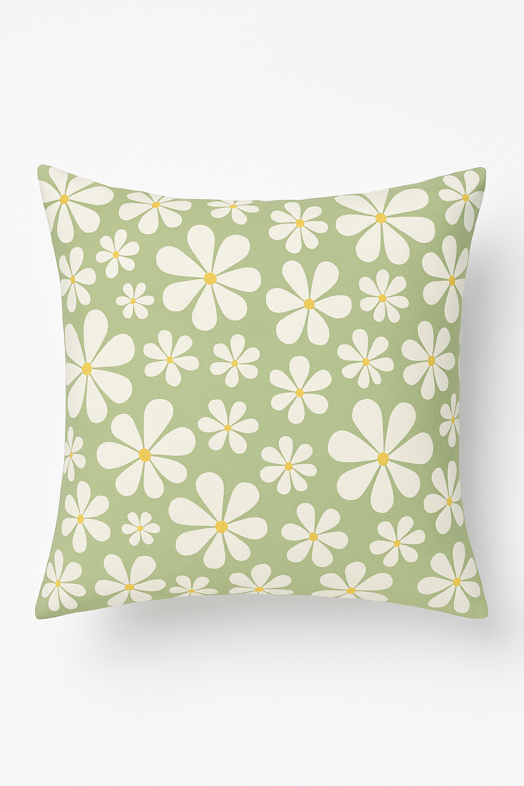 housse de coussin verte géométrique pour décoration canapé