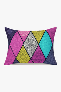 housse de coussin vintage motif mandala pour canapé ou lit