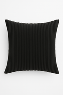 housses de coussin en velours côtelé rayées unies 30x50cm 50x70cm
