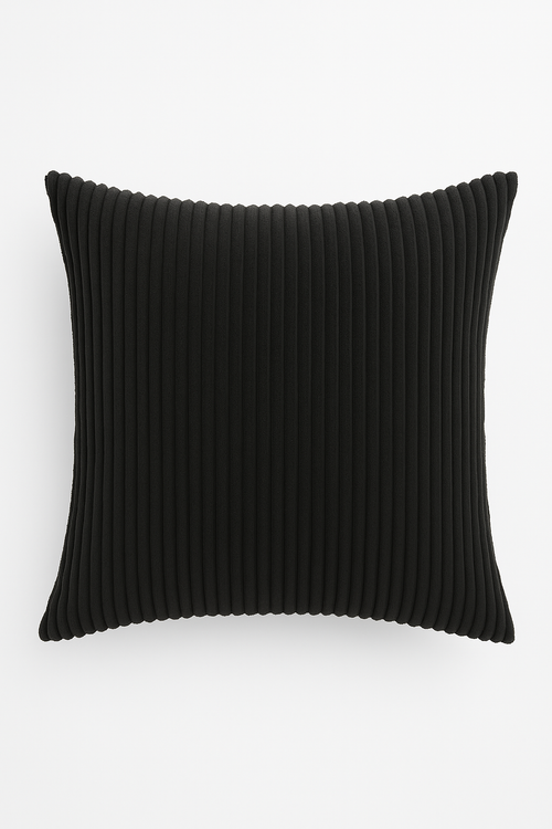housses de coussin en velours côtelé rayées unies 30x50cm 50x70cm