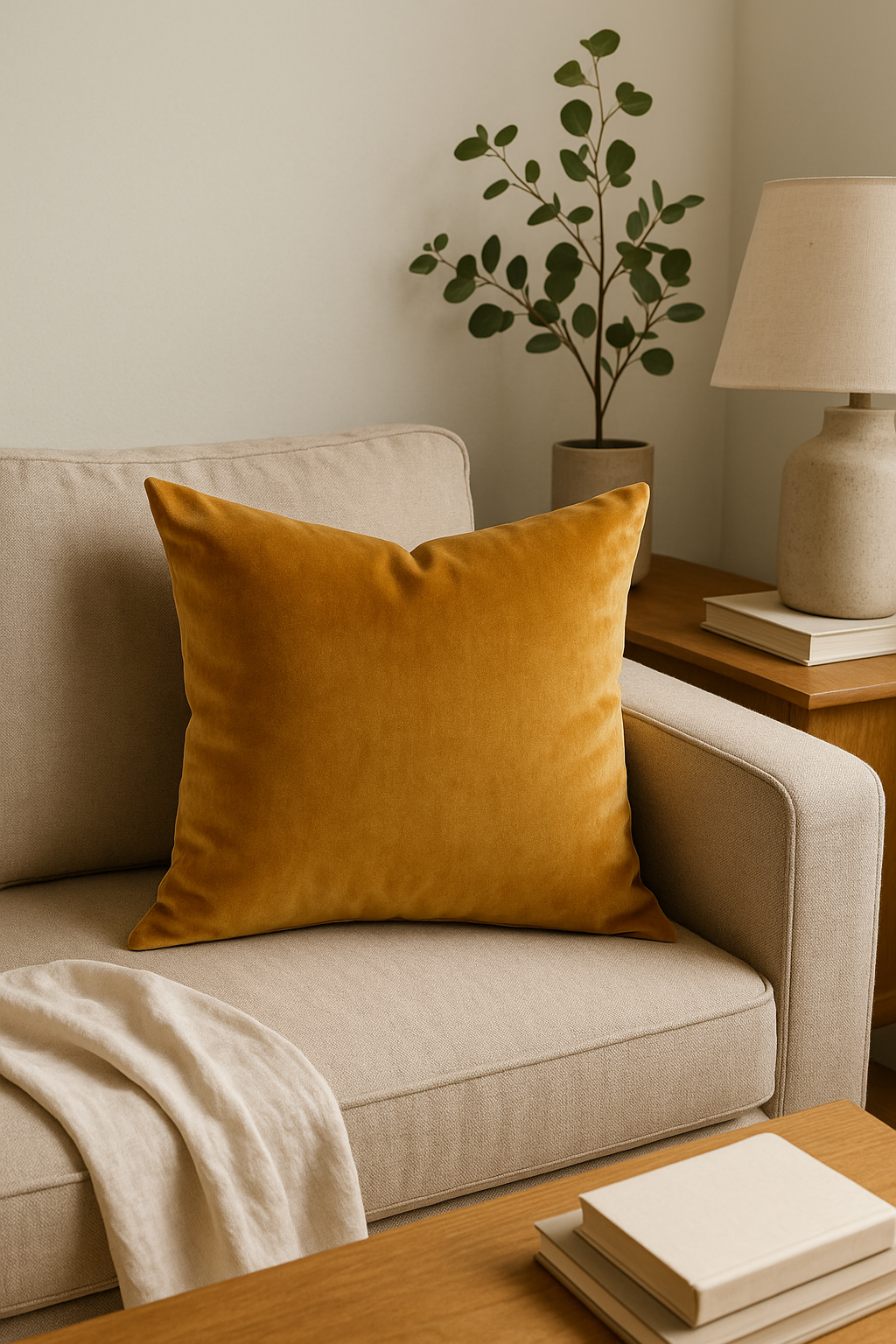 housses de coussin en velours unies pour décoration élégante
