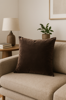 housses de coussin en velours unies pour décoration intérieure