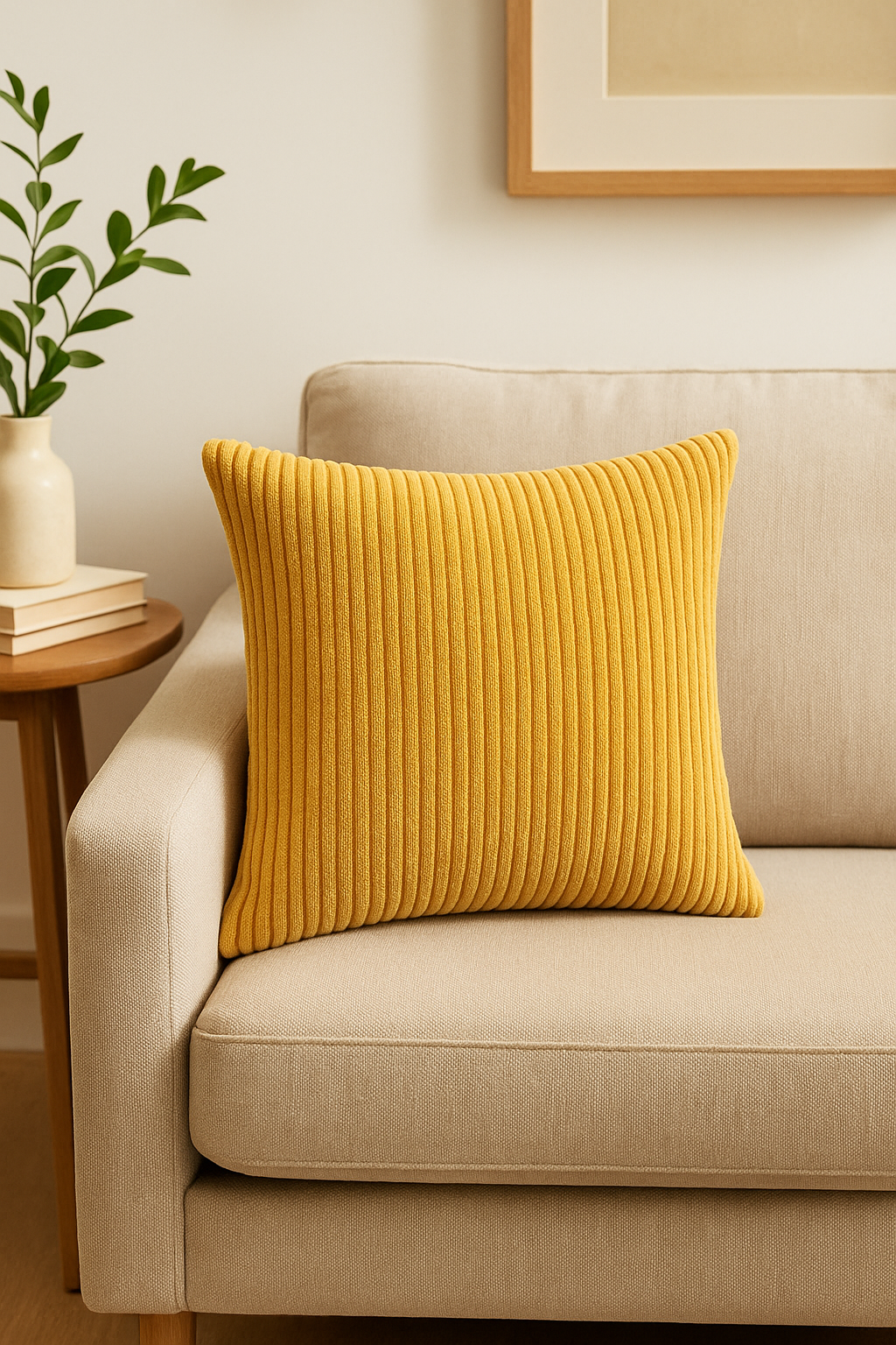 housses de coussin rayées en velours côtelé 30x50 50x70 cm - vue 3 sur 2