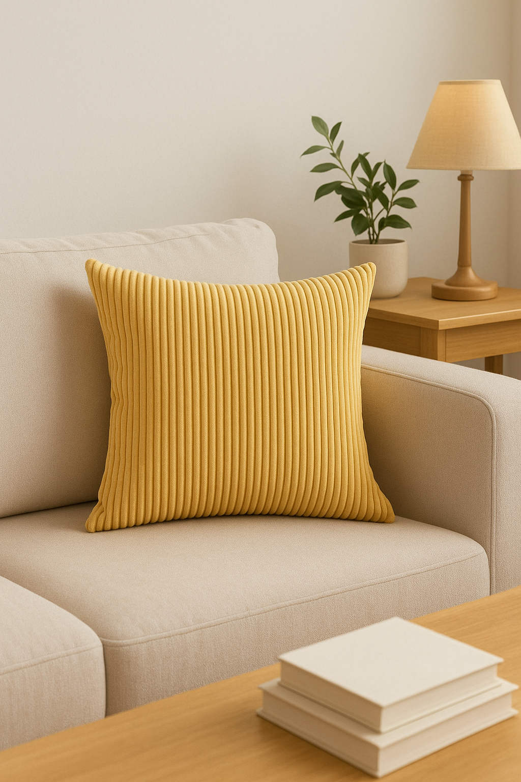 housses de coussin rayées en velours côtelé 30x50 et 50x70 cm
