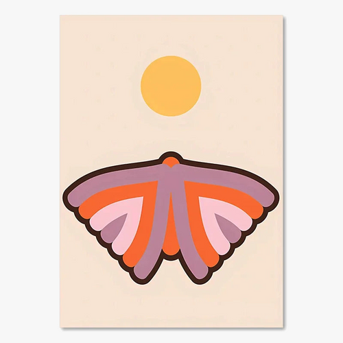 impressions-d-art-r-tro-coucher-de-soleil-fleurs-papillon-d-cor-mural-boho-6.png