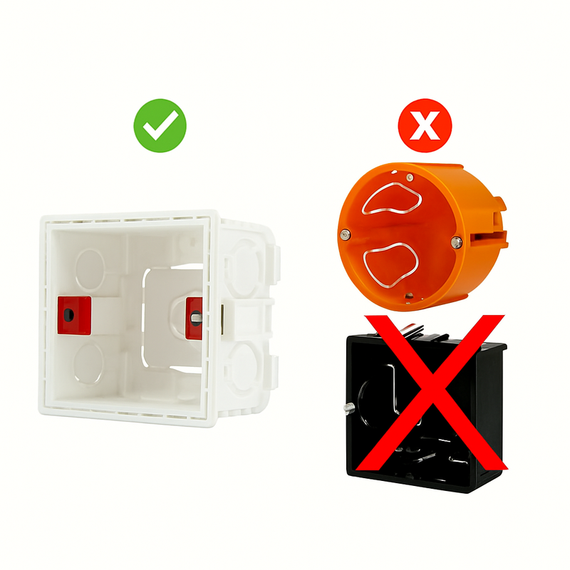 Interrupteur simple switch en acier noir mat