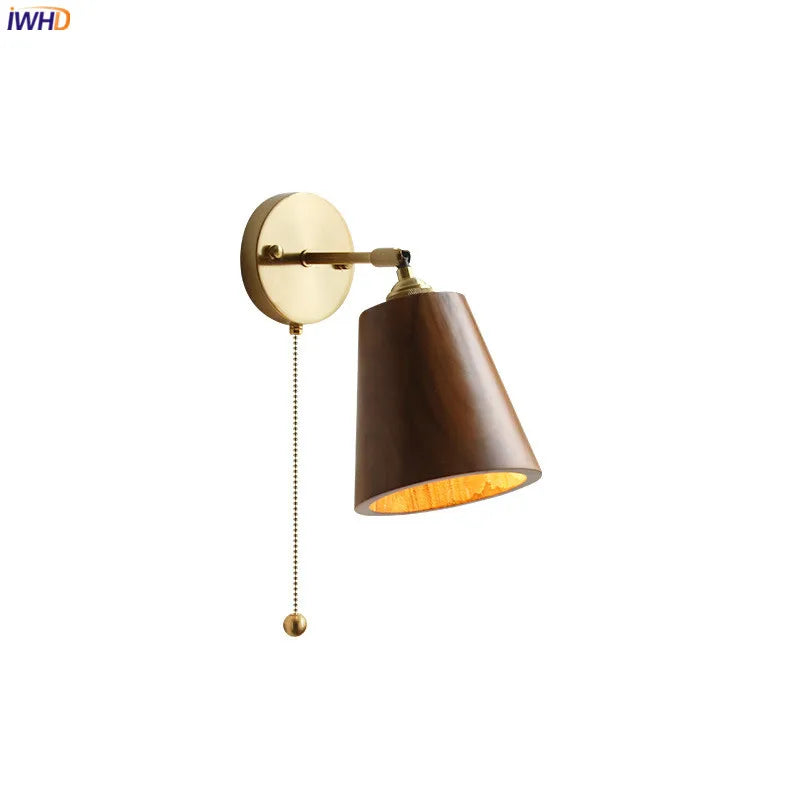 IWHD – applique murale en bois avec chaîne à tirer