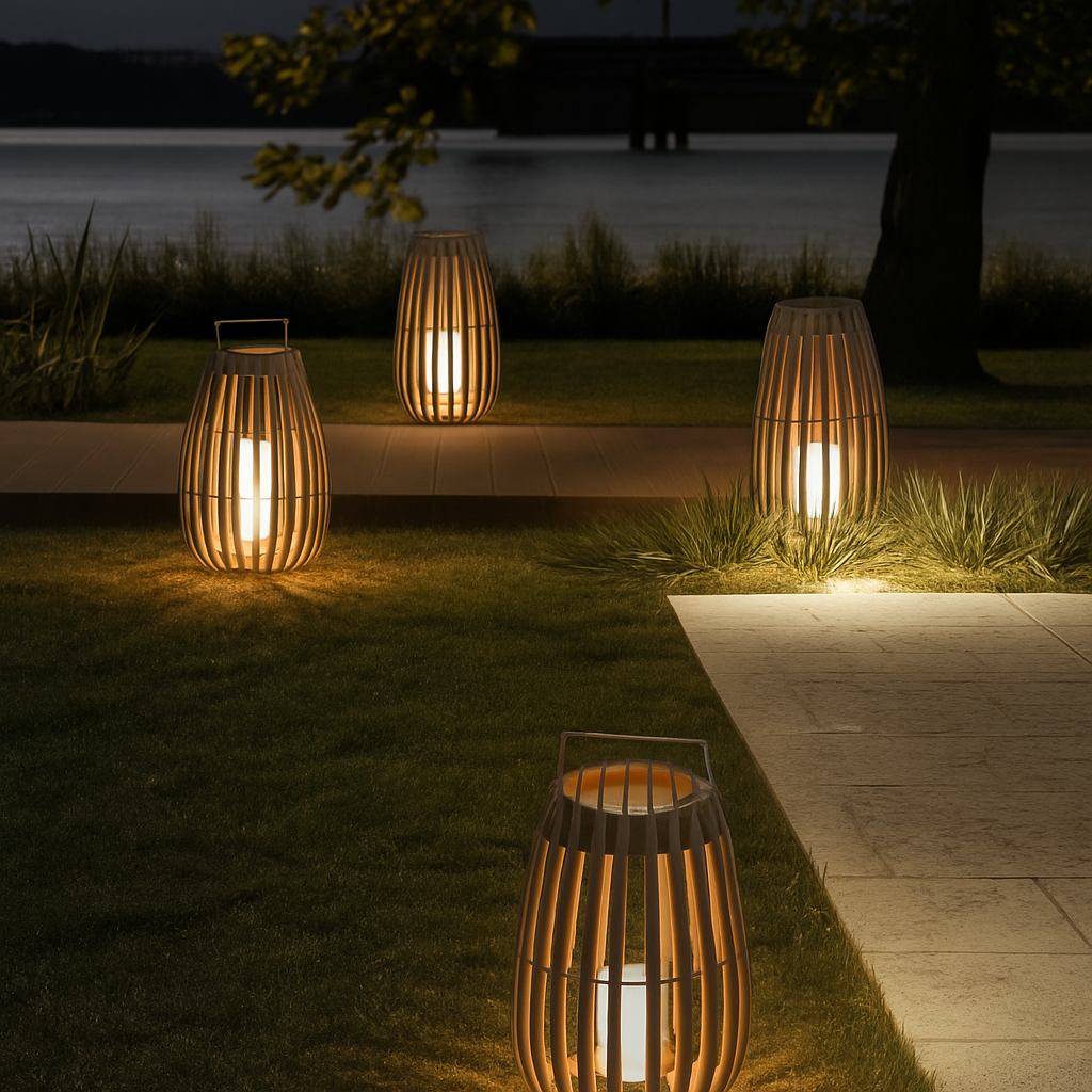 Jardin extérieur lumière solaire rotin IP65 étanche lampadaire Villa cour paysage pelouse lumière pour jardin Patio clôture décor - vue 4 sur 13