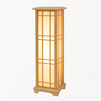 lampadaire japonais en bois pour un éclairage décoratif intérieur