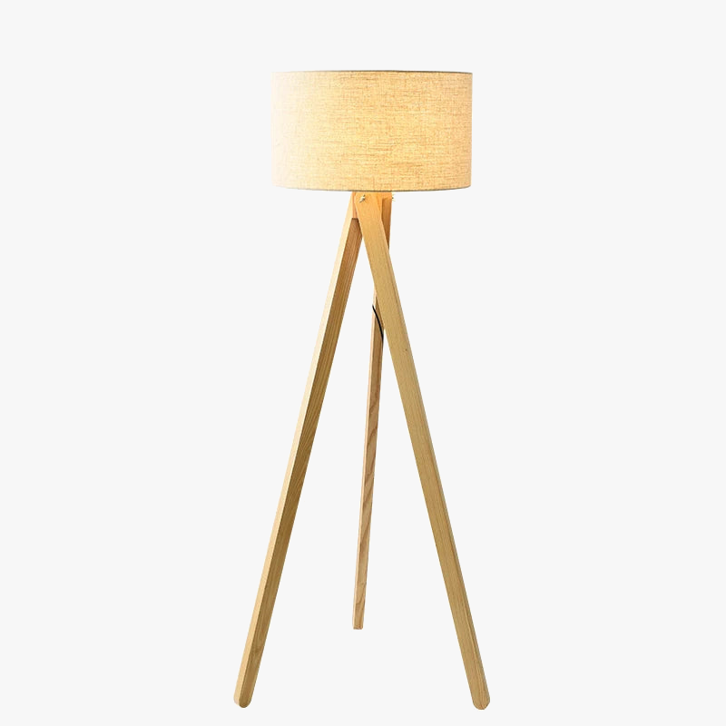 Lampadaire design Led en bois massif
