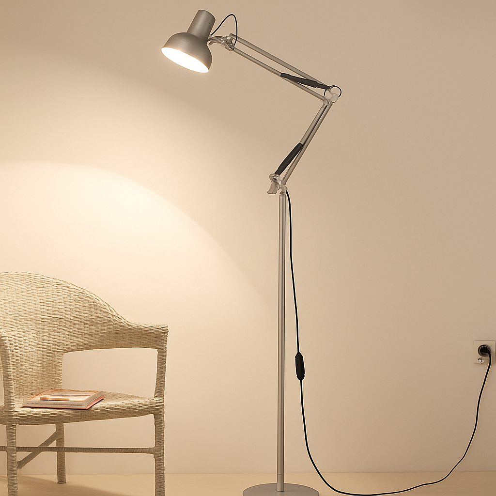 lampadaire led minimaliste moderne en fer forgé